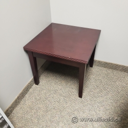 Mahogany 24 x 36 Square End Table